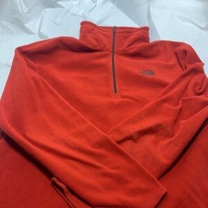 Men’s The North Face Red Fleece half zip size XL